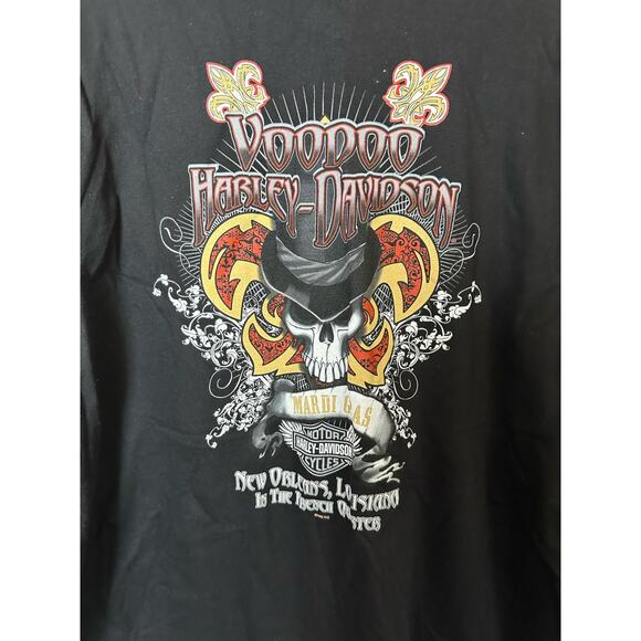 NWT 2010 Harley Davidson Voodoo New Orleans, LA French Quarter T Shirt- Size 2XL - Picture 4 of 6